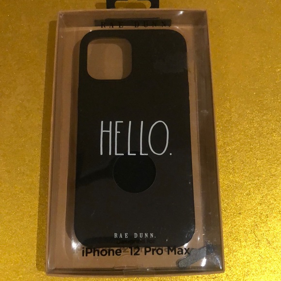 RAE DUNN HELLO Soft Touch Case Phone Protector IPhone 12 Pro Max - Picture 1 of 4